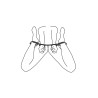 EasyToys Fetish Collection Barre de bondage avec 4 Menottes